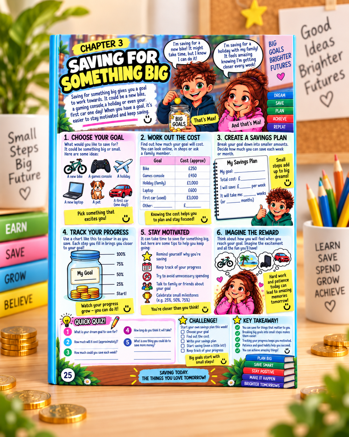 Money Smart Kids chapter 3 saving for something big