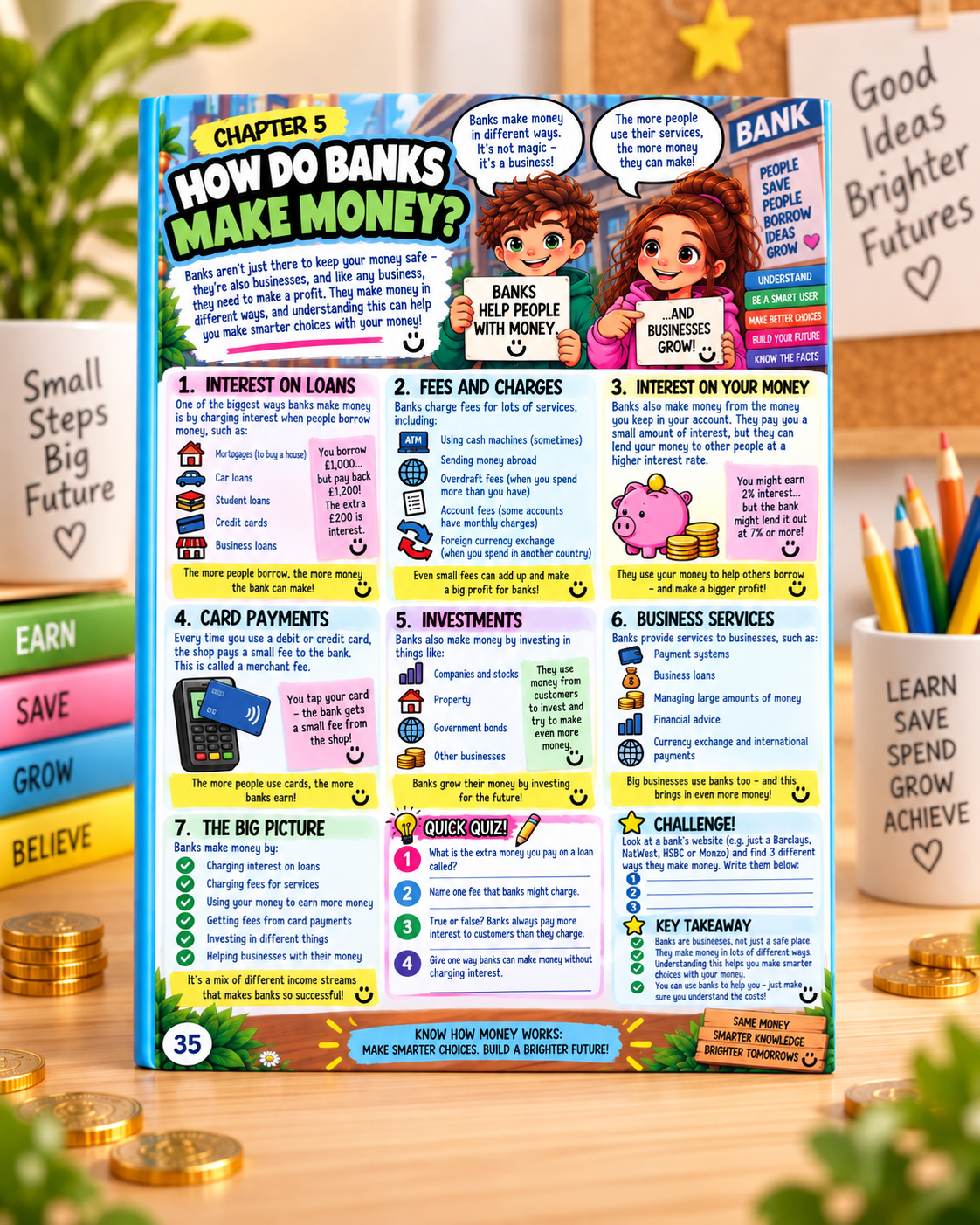 Money Smart Kids chapter 5 how banks make money